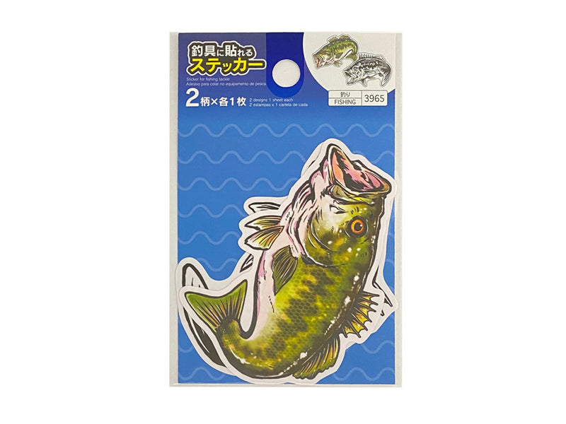 Fish Design Sticker Bass