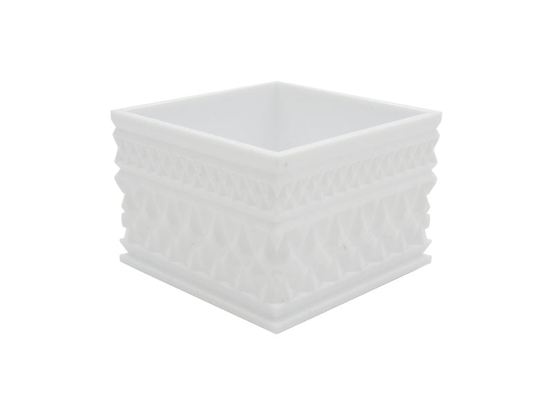 Shiny Square Case White Shallow