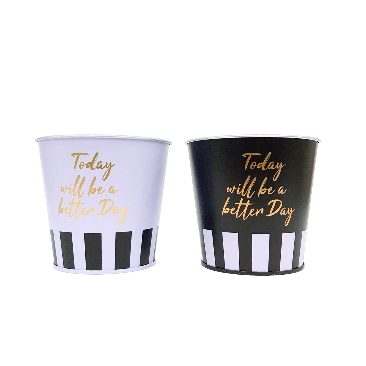 Tin Interior Pot (Gold)