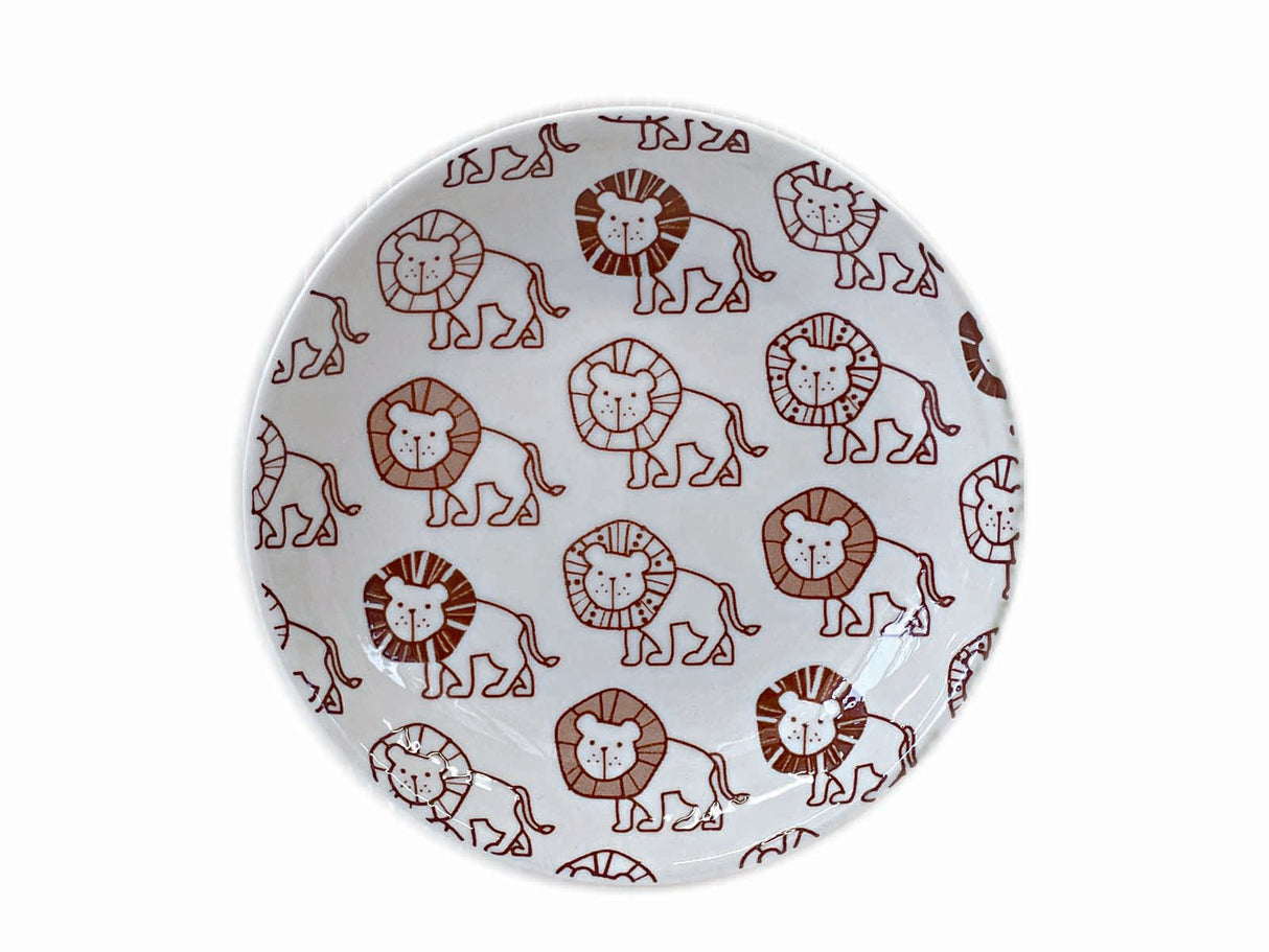 Safari Animal Plate M Brown