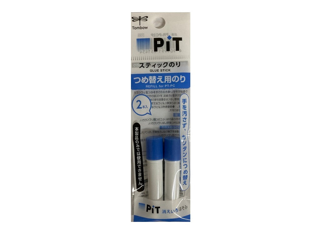 Tombow Pencil PT-PC Glue Stick Disappearing Pit, Blue