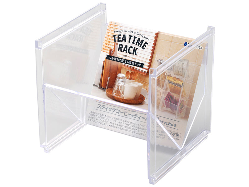 PLASTIC TEA TIME RACK CLEAR