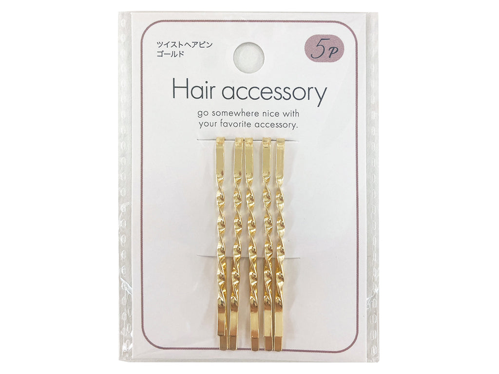 Twisted Hair Pin Gold