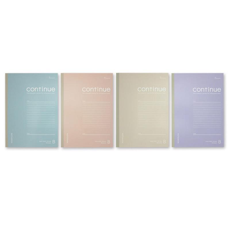 Semi B5 Notebook B Ruled Line Smoky Color – DAISO SINGAPORE