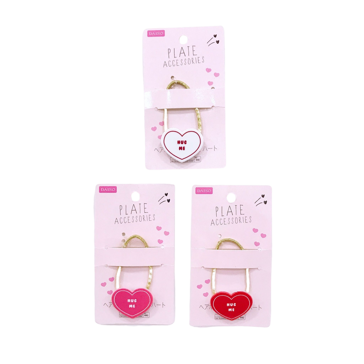 Ponytail Holder Hug Me Heart