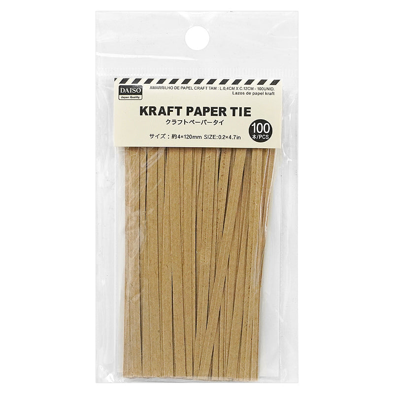 Kraft Paper Tie 0.2X4.7In. 100Pieces