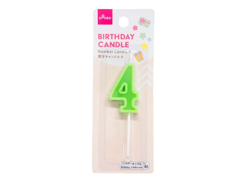 Number Candle  4
